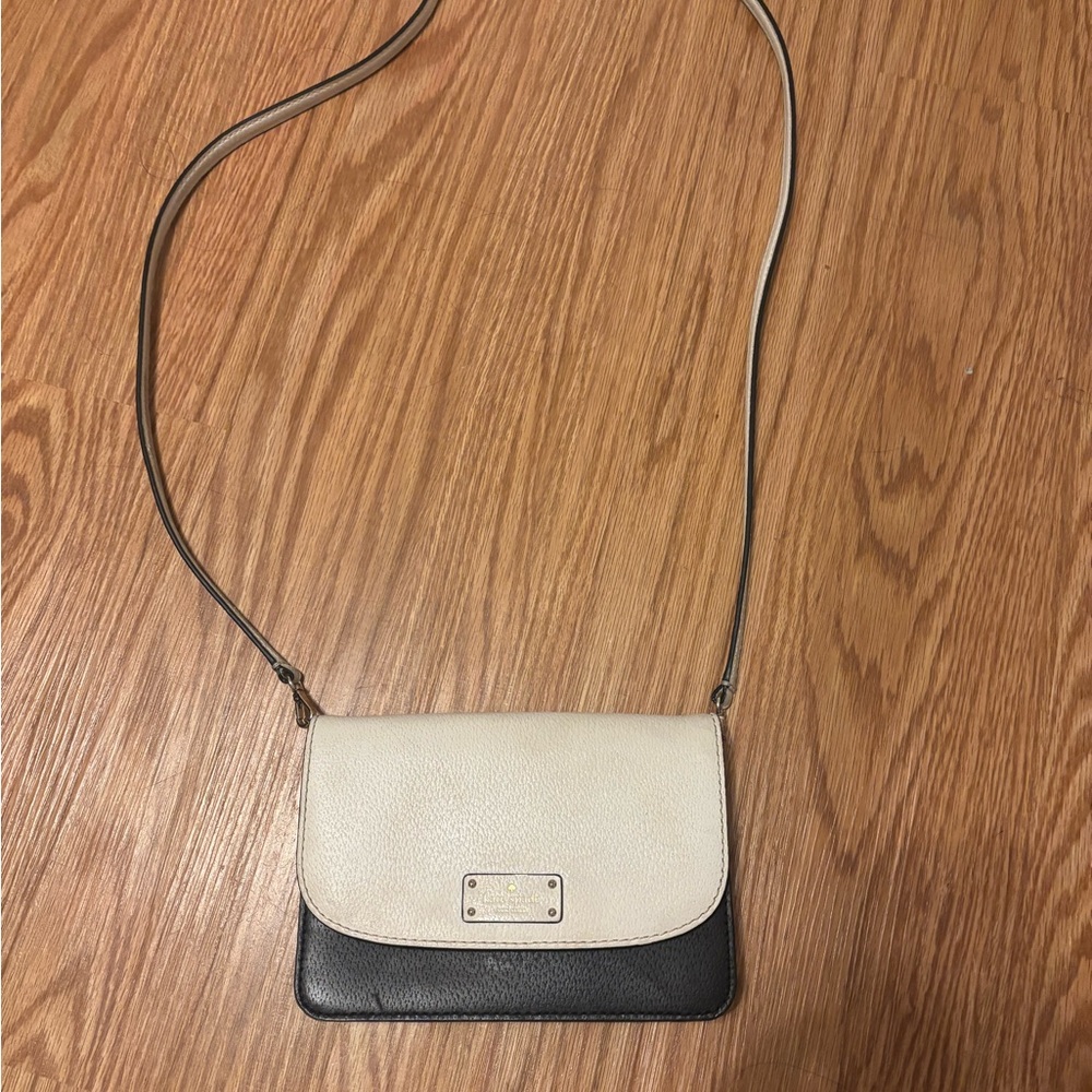 kate spade Two-Tone Cream and Black Crossbody